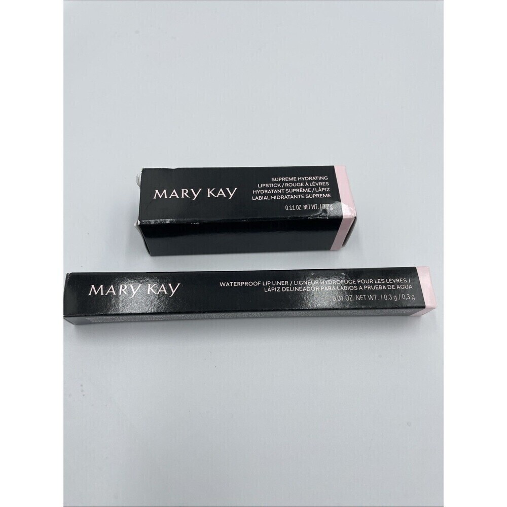 MARY KAY Waterproof Lip Liner Supreme Hydrating Natural Lipstick NEW Lot Of 2